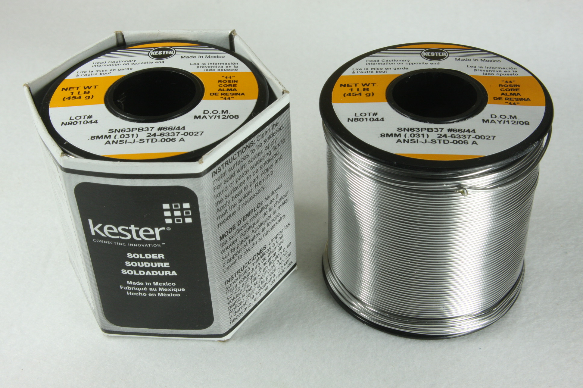 KESTER 44 SOLDER  ヤニ入りハンダ 太さ1mm